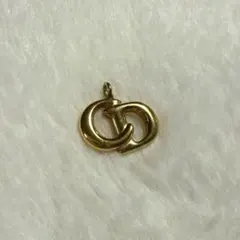 【美品】クリスチャンディオール Christian Dior CDロゴネックレス