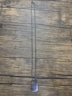 シルバーカラー ドッグタグ ネックレス