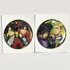 進撃の巨人 WITSTUDIO 缶バッジ 3個セットエレン リヴァイ エルヴィン
