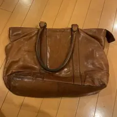 A.P.C. アーペーセー レザー ブラウン ボストンバッグ 旅行用 大容量