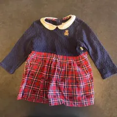 ミキハウス　チェック　ワンピース