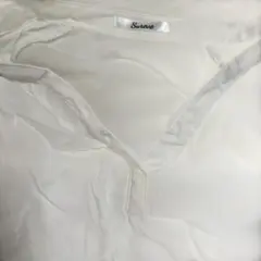 Sureeve ホワイト ノースリーブシャツ
