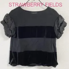 ★美品★STRAWBERRY FIELDS ブラックパフスリーブトップスのサムネイル