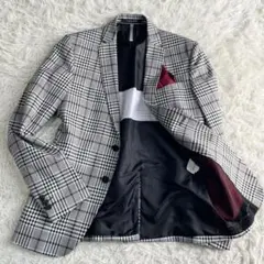 ZARA MAN ザラ テーラードジャケット チェック 2B 総裏