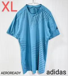 adidas　アディダス　エアロレディ　プライムグリーン　TシャツXL　匿名配送