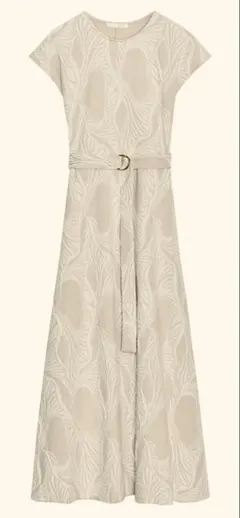 ZARA ジャカードベルト付きワンピース
