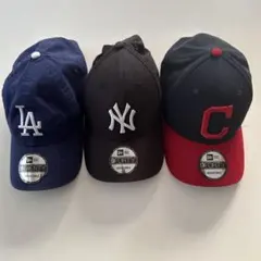 ロサンゼルス・ドジャースニューヨーク・ヤンキース・ガーディアンズ・キャップセット