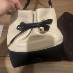 kate spade ショルダーバッグ アイボリー/ブラック 保存袋付き