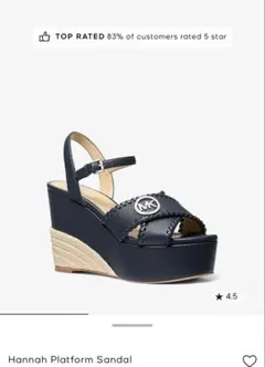 MICHAEL KORS ウェッジソール サンダル ネイビー 23.5cmのサムネイル