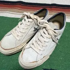 ☆90s!USA!レア!コンバース ワンスター スエード グレー/黒 239