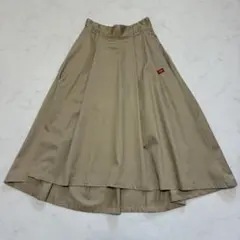 Dickies フレアスカート ロング ベージュ F（B912）