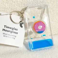 リキッドモーション　オイルチャーム　キーホルダー　ブルー　フライングタイガー