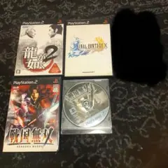 PS2 ソフト 4本セット 龍が如く2 FF10 戦国無双