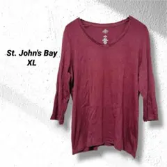 カットソー 長袖 レディース vネック xl