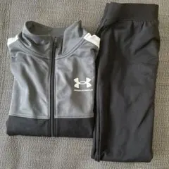 Under Armour ジャージ上下セット グレー/ブラック　140㎝