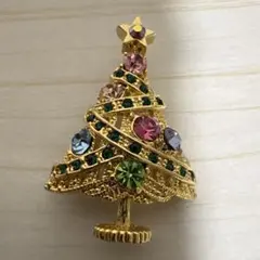 クリスマスツリー ブローチ 2個セット