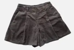 グレー スカート　コーデュロイ　フレアスカート