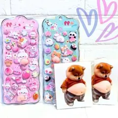 4点セット おしりぷにぷにシール お腹ぷにぷに おしりシール 柴犬 柴いぬ