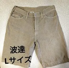 波達　ストライプ ハーフパンツ　Lサイズ