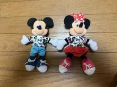 ディズニーストア　岡山イオンモール店限定ぬいぐるみキーチェーン　ミッキー・ミニー ディズニーストア 岡山イオンモール店限定ぬいぐるみキーチェーン