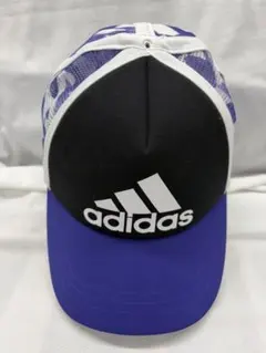 adidas キッズ キャップ メッシュ パープル　ジャンク品