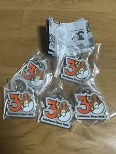 ポケモン 30周年 メタルチャームマスコット ヒトカゲ 5点セット ガチャ
