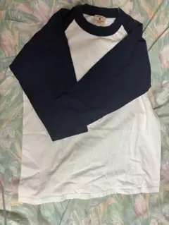 Goodwear ネイビー/ホワイト ラグランスリーブ長袖カットソー