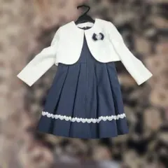 フォーマルドレスとジャケットセット 120cm ネイビー