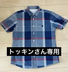 BLACK LABEL CRESTBRIDGE 半袖チェックシャツ　Lサイズのサムネイル