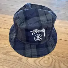 Stüssy バケットハット　チェック柄