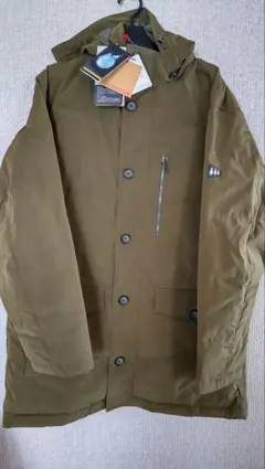 インスパイアINSPIRE オリーブ色 フード付きダウンジャケット　新品未使用