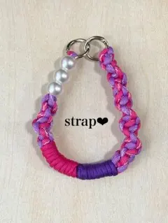 パラコードストラップ　ハンドストラップ　携帯ストラップ