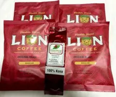 ライオンコーヒー 4袋 Green World Coffee Farmsのサムネイル