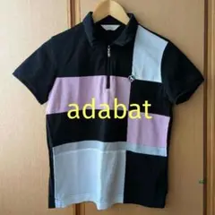 アダバットadabat ブロックカラー ポロシャツ