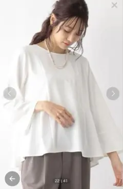 ペプラムブラウス シャツ