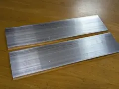 알루미늄 플랫 바 스크랩 w75 x l300 x t6 A6063-T5 DIY 소재 2매