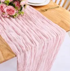 ウェルカムスペース 布 結婚式 ウェディング テーブルクロス シワ加工