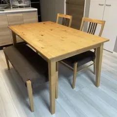大川家具　CHESKA　ダイニングテーブルセット　4人掛け　福岡市西区引取り