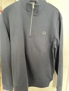 Fred Perry ブルー系ハーフジップ トレーナー Mのサムネイル