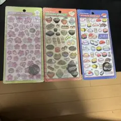 値下げ国内正規品ボンボンドロップシール和柄桜日本食お寿司、３枚セット