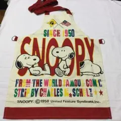 スヌーピー エプロン 黄色 - メルカリ