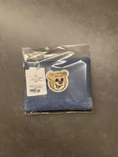 LOVERARY オールドテディワッペンポーチ　ライトブルー
