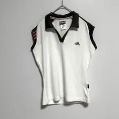 adidas アディダス　レディース ポロシャツ ノースリーブ　LL スポーツ