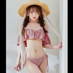 sugar nine ビジューオフショルダーフリルビキニ 2点セット - メルカリ