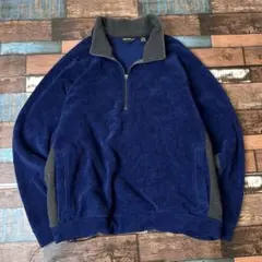I*E様 ビンテージ　古着　エディーバウアー　メンズ　フリースジャケット　ネイビ