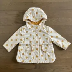 ZARA 水玉模様フード付きジャケット 80cm