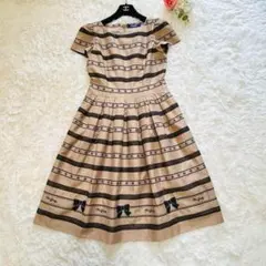 エムズグレイシー 2023カタログ掲載 ワンピース リボン ジャガード 38