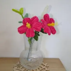 モールフラワー✿ハイビスカスブーケ 枯れない花 母の日お祝いギフト✿