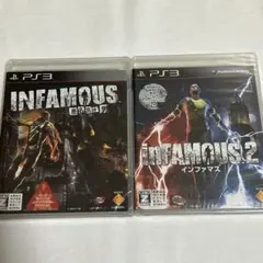 新品未開封　PS3 INFAMOUS 悪名高き男　2点セット販売