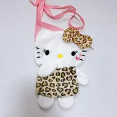 ハローキティ ヒョウ柄ポーチ ガチャガチャ カプセルトイ